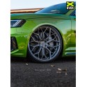 WHEELFORCE Wheels WF HE.1-FF "GLOSS STEEL" Ø21'' (4 wheels set) for Audi RS7 (C7)