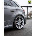 Pack de 4 Jantes WHEELFORCE SL.1-FF "Frozen Silver" Ø19'' pour Audi S3 (8V)