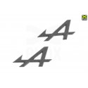 EVOX /// Monogramme ALPINE Aile AVT en Carbone Alpine A110 (la paire)