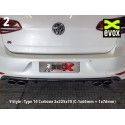 BULL-X // Sport Exhaust System "EGO-X" with valves for VW Golf 7 R